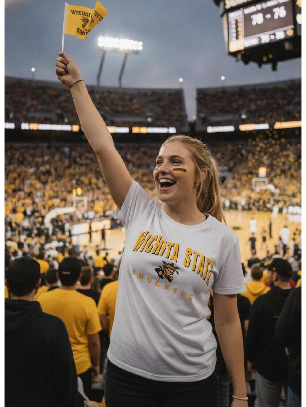New with Tags Women's Under Armour Wichita State Shockers T-Shirt Medium
